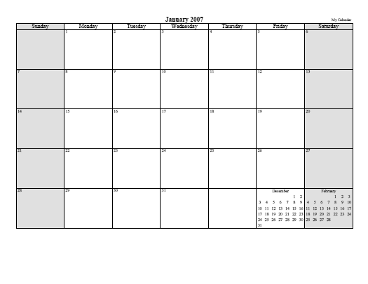 calendar planner